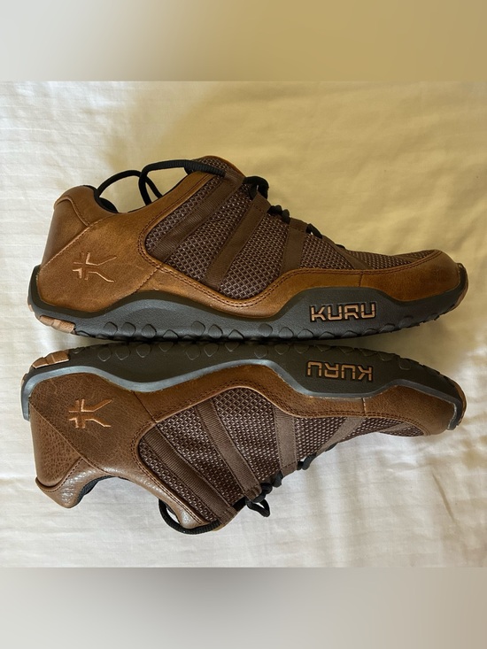 KURU-Men’s Chicane Trail Walking Shoes Sz 11.5W Rich Brown Leather Mesh Hiking main image 4